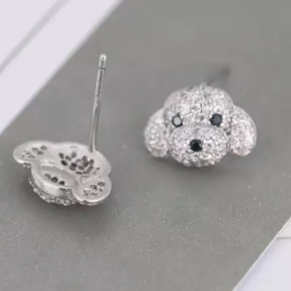 😍- 🐩 super cute push back poodle design ✨ earrings - Picture 3 of 5